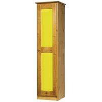 Verona Antique Pine and Lime 1 Door Wardrobe