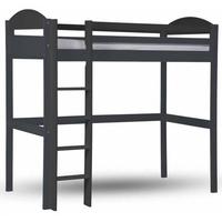 verona maximus graphite pine high sleeper bed