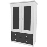 Verona Whitewash Pine and Graphite Tall Boy with 2 Drawer