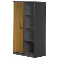 verona avola graphite pine and antique with 1 door storage unit