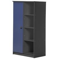 verona avola graphite pine and blue with 1 door storage unit