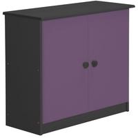 verona ribera graphite pine and lilac cupboard