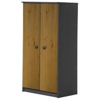 Verona Avola Graphite Pine and Antique with 2 Door Storage Unit