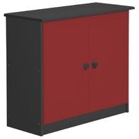 Verona Ribera Graphite Pine and Red Cupboard