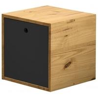 verona antique pine and graphite cube with lid