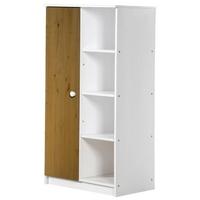 Verona Avola Whitewash Pine and Antique with 1 Door Storage Unit