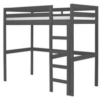 verona rimini graphite pine high sleeper bed