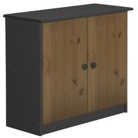 Verona Ribera Graphite Pine and Antique Cupboard