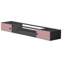 verona catania graphite pine and pink underbed cupboards with open she ...