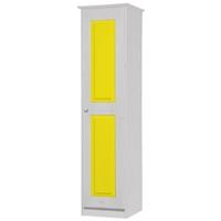 Verona Whitewash Pine and Lime 1 Door Wardrobe