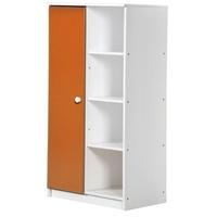 Verona Avola Whitewash Pine and Orange with 1 Door Storage Unit