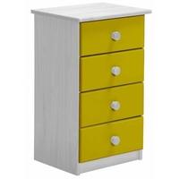 Verona Whitewash Pine and Lime 4 Chest of Drawer