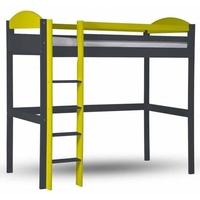 Verona Maximus Graphite Pine and Lime High Sleeper Bed