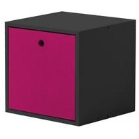 Verona Graphite Pine and Fuchsia Cube with Lid