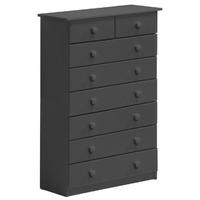 Verona Graphite Pine 6+2 Chest of Drawer