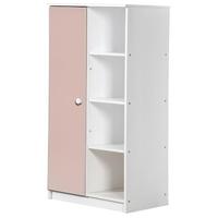 verona avola whitewash pine and pink with 1 door storage unit