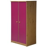 verona avola antique pine and fuchsia with 2 door storage unit