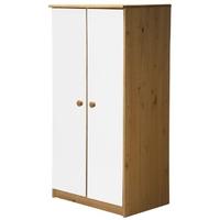 verona avola antique pine and white with 2 door storage unit