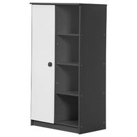 verona avola graphite pine and white with 1 door storage unit