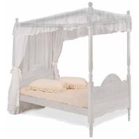 Verona Veneza 4 Poster Whitewash Pine 3ft Single Bed