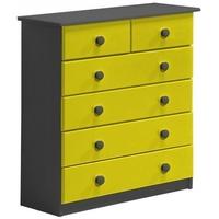 Verona Graphite Pine and Lime 4+2 Chest of Drawer