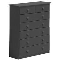 Verona Graphite Pine 5+2 Chest of Drawer