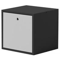 Verona Graphite Pine and White Cube with Lid