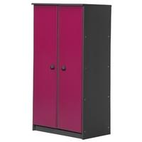 Verona Avola Graphite Pine and Fuchsia with 2 Door Storage Unit