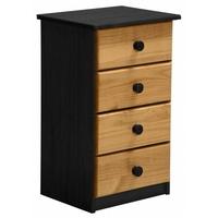 Verona Graphite Pine and Antique 4 Chest of Drawer