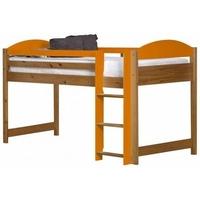 Verona Maximus Antique Pine and Orange 3ft Mid Sleeper Bed