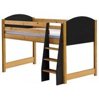 Verona Antique Pine and Graphite 3ft Mid Sleeper Bed