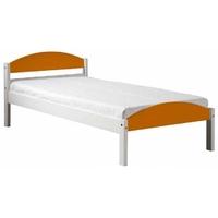 Verona Maximus Whitewash Pine and Orange 3ft Single Bed