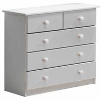 Verona Whitewash Pine 3+2 Chest of Drawer