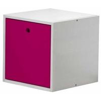 verona whitewash pine and fuchsia cube with lid