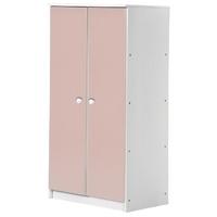 Verona Avola Whitewash Pine and Pink with 2 Door Storage Unit