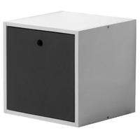 Verona Whitewash Pine and Graphite Cube with Lid