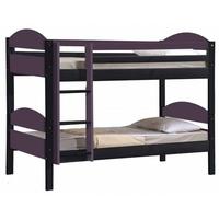 Verona Maximus Graphite Pine and Lilac 3ft Single Bunk Bed