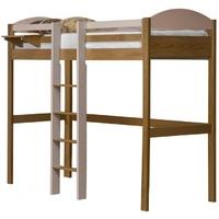 verona maximus antique pine and pink with central ladder high sleeper  ...