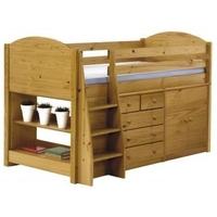 Verona Antique Pine 3ft Mid Sleeper Bed Set 2