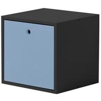Verona Graphite Pine and Baby Blue Cube with Lid