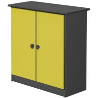 Verona Graphite Pine and Lime Mid Sleeper Cupboard