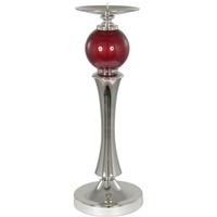 Venice Blossom Red Pearl Candlestick (Set of 4)