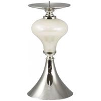 Venice White Pearl Candlestick