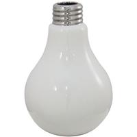 Venice White Light Bulb Decorative Candle Holder - Large CH196-M0-WH