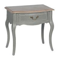 Versailles 1 Drawer Bedside Table, French Grey