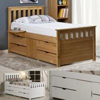 verona designs ferrara 3ft single captains bed