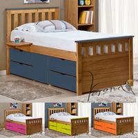 Verona Designs Ferrara Colour 3FT Single Captains Bed