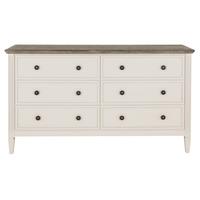 verona 6 drawer chest aubergine