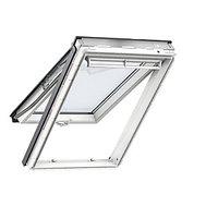 velux gpu ck04 0060 roof window white top hung clear glass 980x550mm