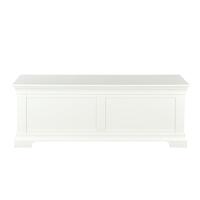 Venice White Wide Blanket Box